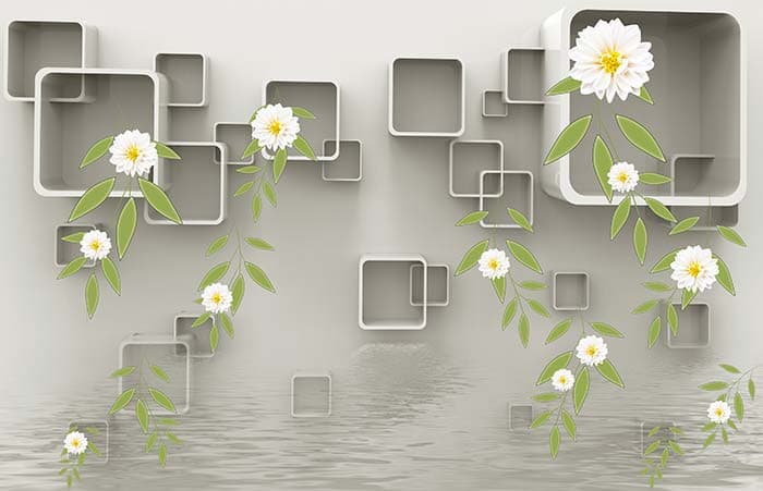 Ceils n Flowers pattern detail