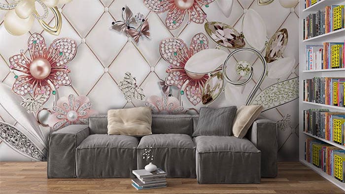 Floral Jewellery shown in a room