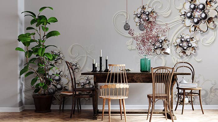 Floral Fluff shown in a room