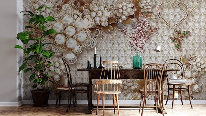 Diamond Petals shown in a room
