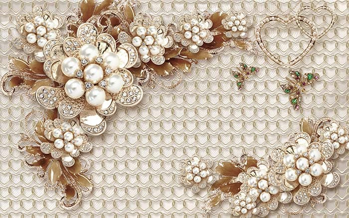 Diamond Petals pattern detail