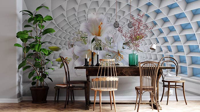White Walls shown in a room