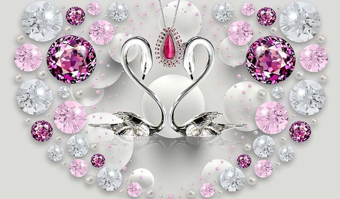 Pair o Swans pattern detail