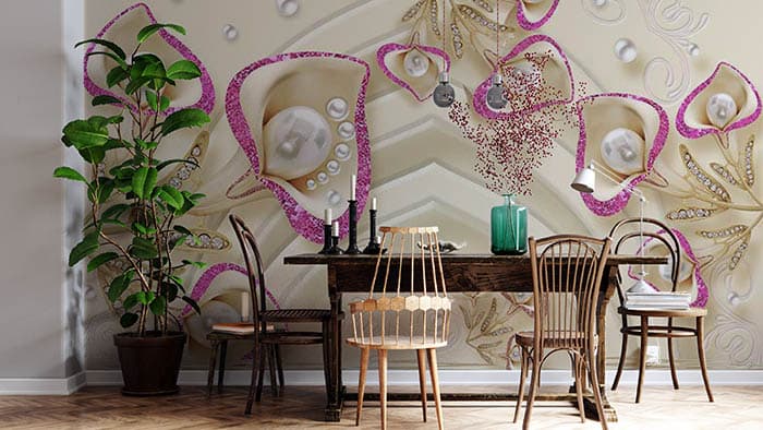 Pearly Blossom shown in a room
