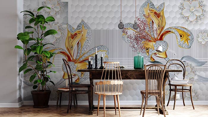 Jeweled Rooms shown in a room