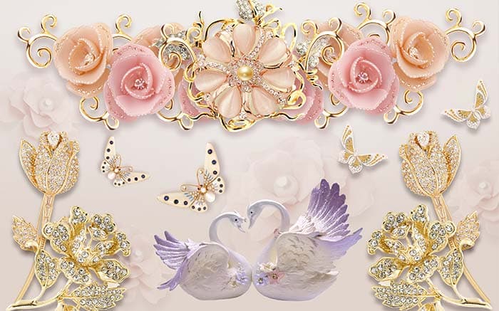 Bejeweled Floral pattern detail