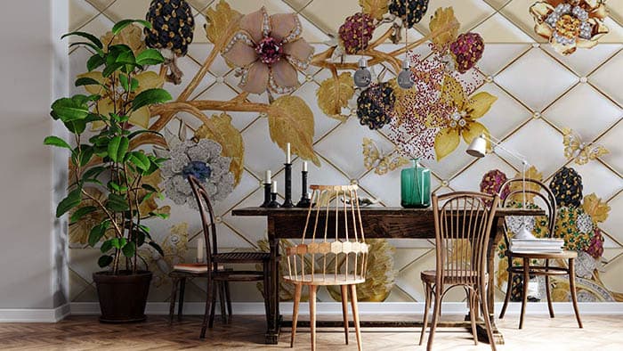 Blooming Berries shown in a room