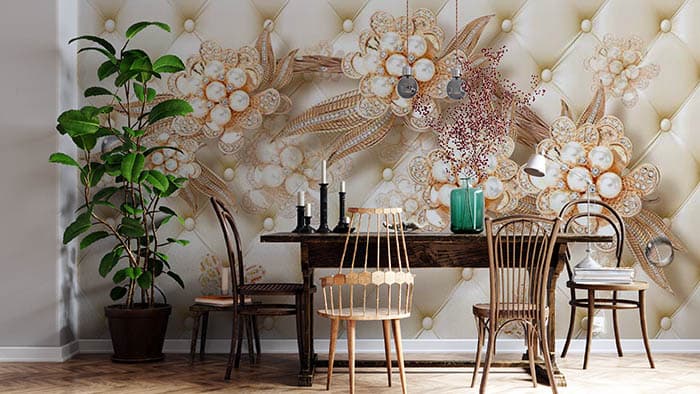 Diamond Petals shown in a room