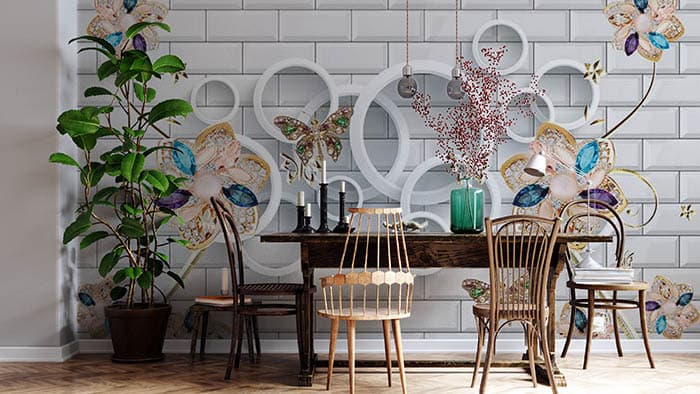 Rings on Walls shown in a room