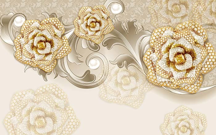 Studded Pearls pattern detail
