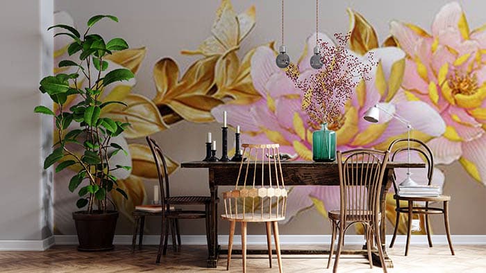Golden Petal shown in a room