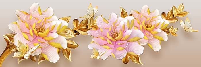 Golden Petal pattern detail
