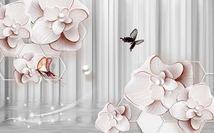 Pearl White pattern detail