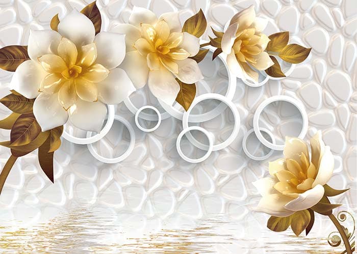 Rings on a Wall pattern detail