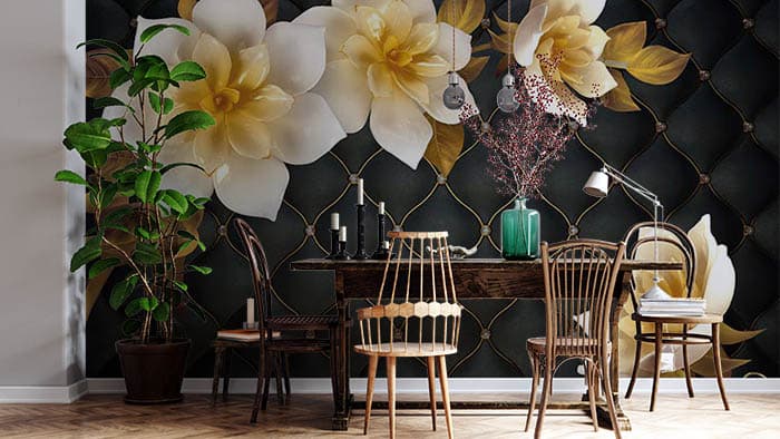 Hex in Black shown in a room