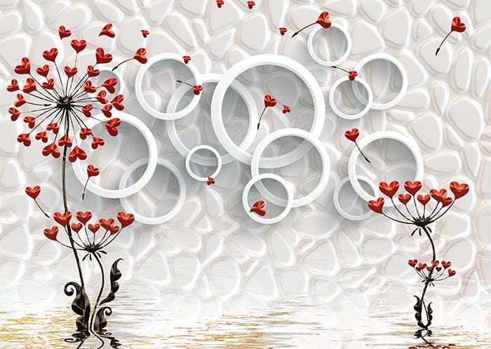 Rings on a Wall pattern detail