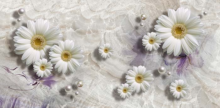 White Floret pattern detail