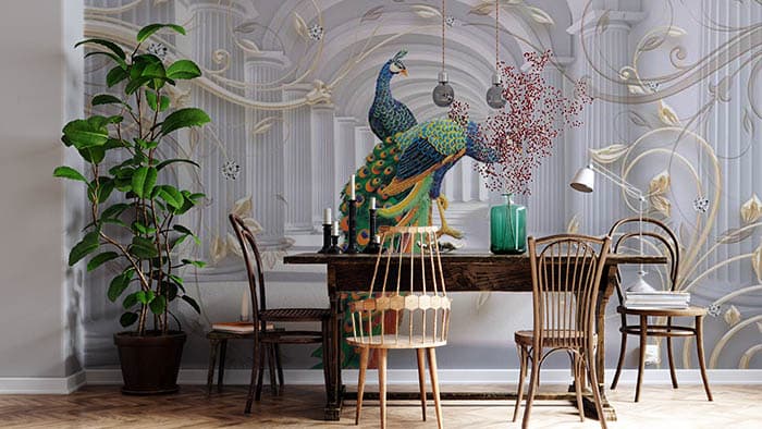 Peacock Hallway shown in a room