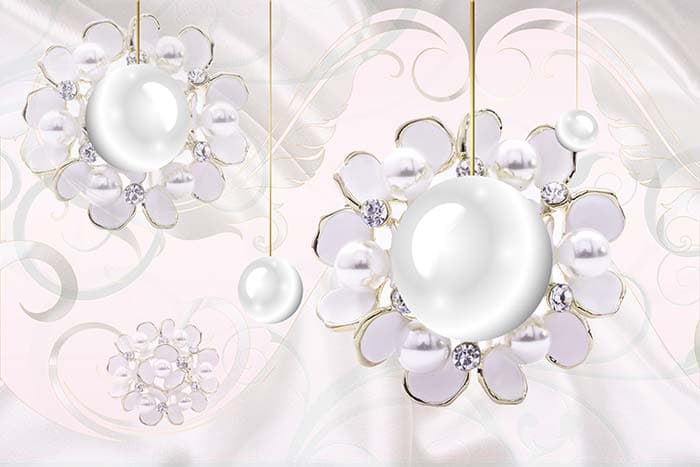 Dangling Pearls pattern detail
