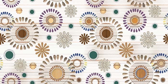 Abstract Flowers pattern detail