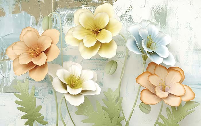 Pastel love pattern detail