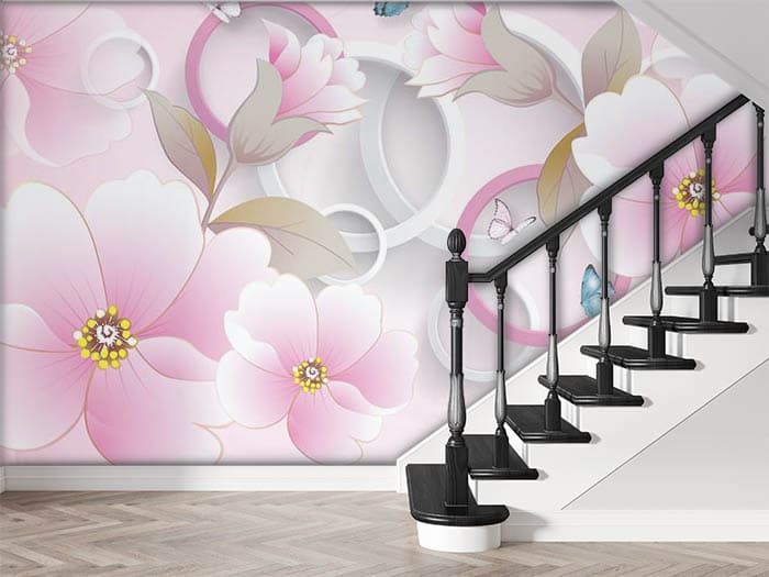 Baby pink Florets shown in a room