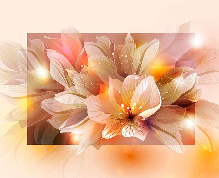 Aura of Flowers pattern detail