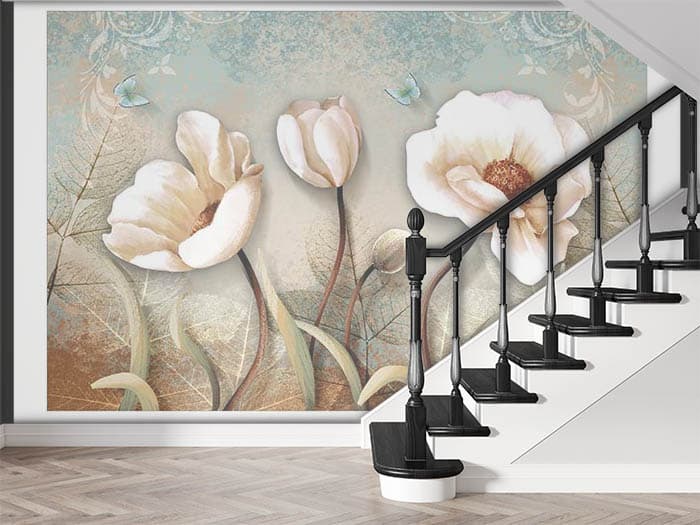 Florets at Dawn shown in a room