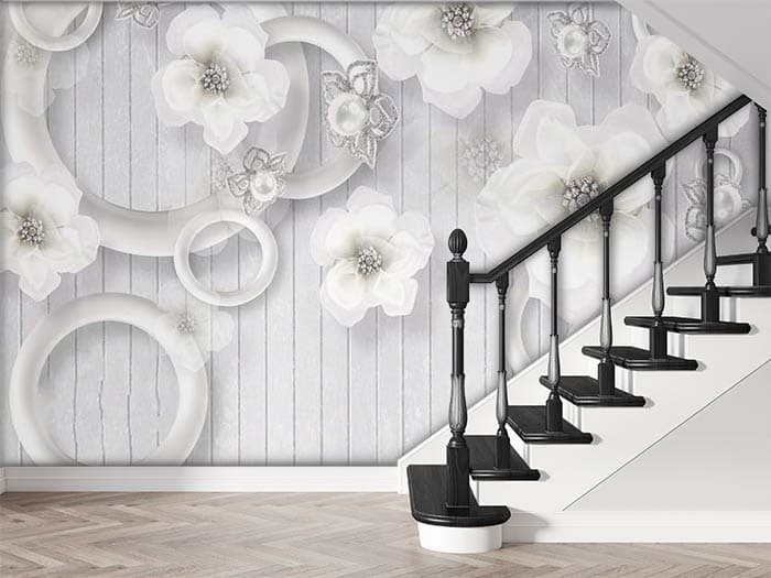 White Petals shown in a room