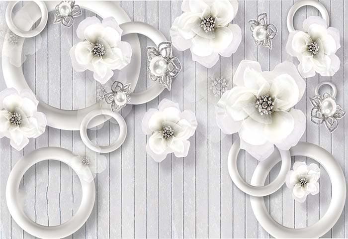 White Petals pattern detail