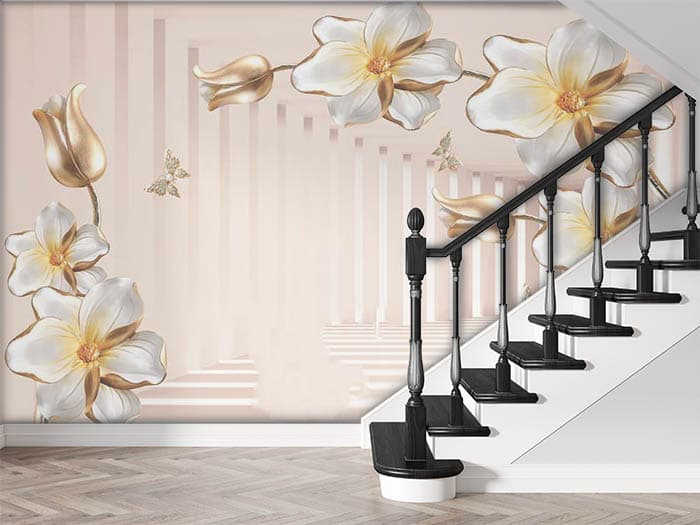 Aureate flowers shown in a room