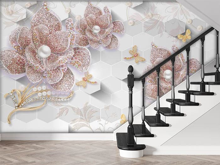 Studded Flowers shown in a room