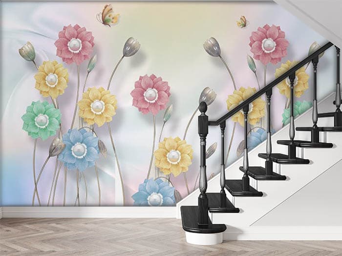 Colors and Flowers shown in a room