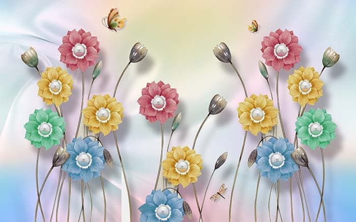 Colors and Flowers pattern detail
