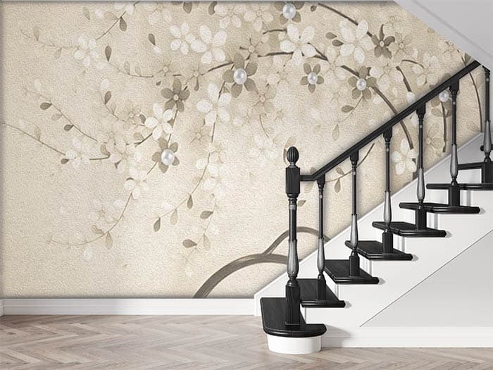 Modern Tree Art shown in a room