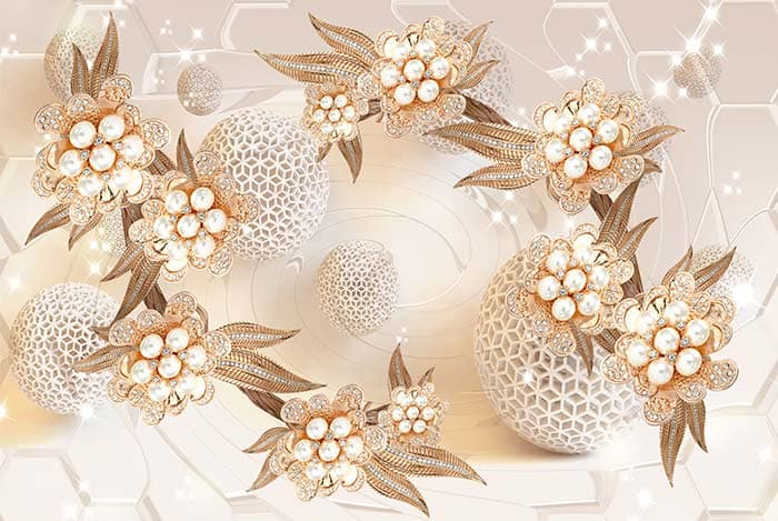 Pearl Pistils pattern detail