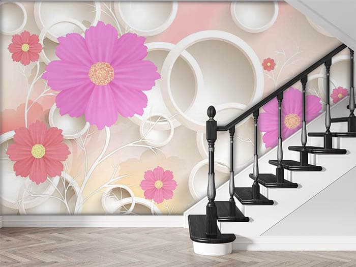 Peach Blossoms shown in a room