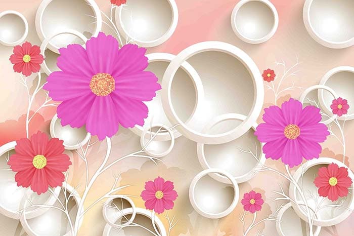 Peach Blossoms pattern detail