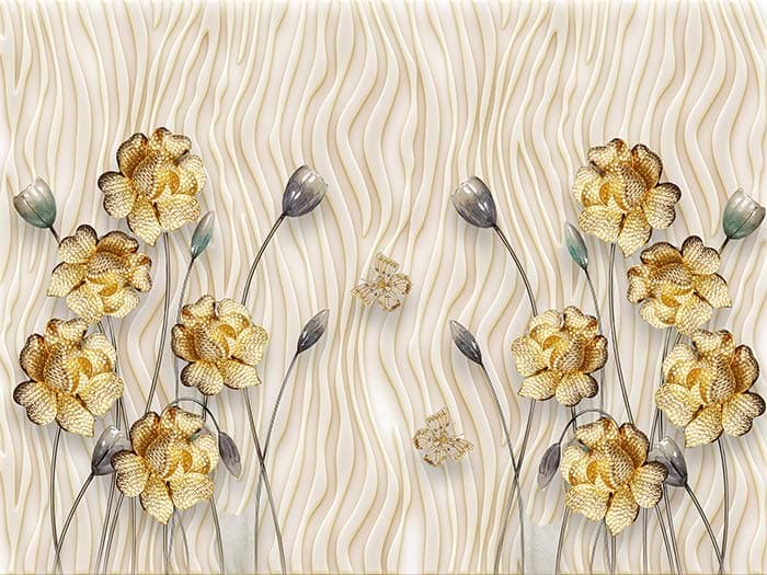 Dazzling Flowers pattern detail