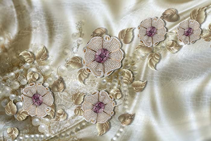 Sparkling Blooms pattern detail