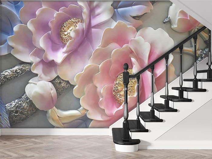 Large Blossoms shown in a room