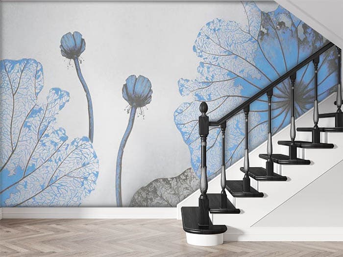 Blue Iris shown in a room
