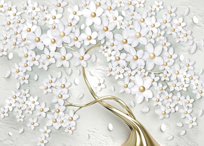 Abstract Floral pattern detail