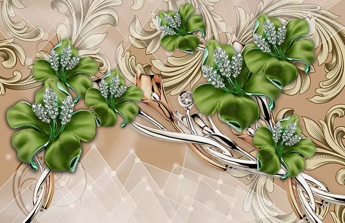 Abstract Floral pattern detail