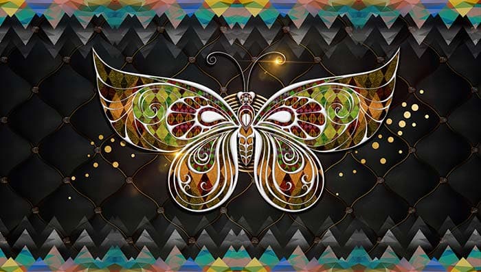 Abstract Floral pattern detail