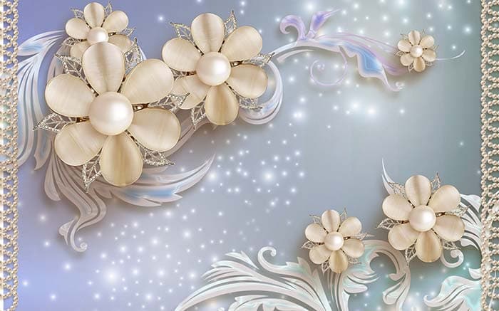 Abstract Floral pattern detail