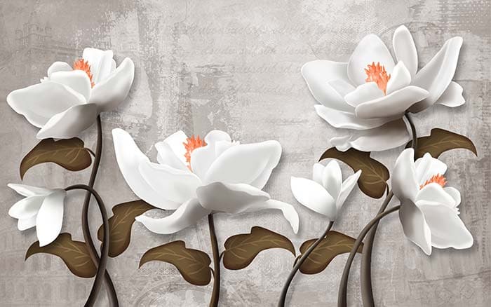 Abstract Floral pattern detail