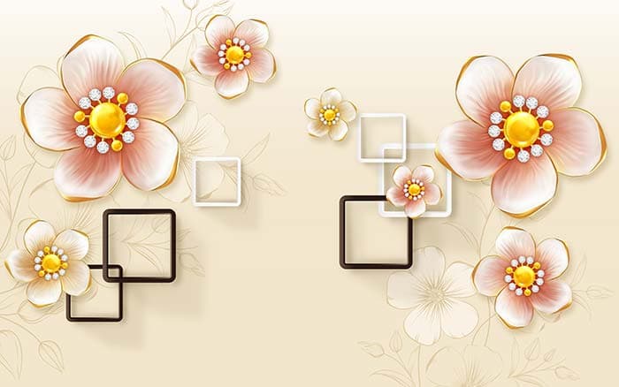 Abstract Floral pattern detail