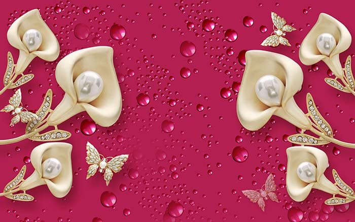 Abstract Floral pattern detail