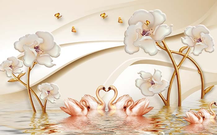 Abstract Floral pattern detail